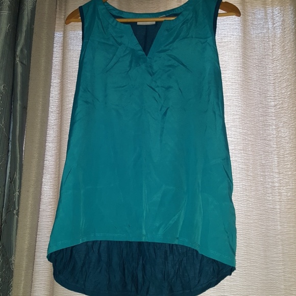 Blue New York & Co high low blouse - Picture 2 of 2